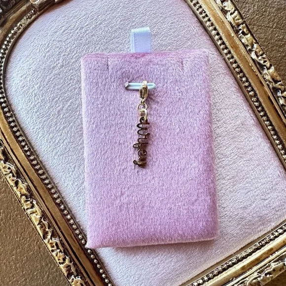 Wifey Charm 18k PVD Gold Stainless Steel With Lobster Claw Clasp Elegant Script - Picture 2 of 9